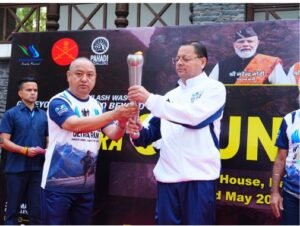 मुख्यमंत्री पुष्कर सिंह धामी ने नीति एक्सट्रीम अल्ट्रा रन 2026 के काउंटडाउन रन को किया फ्लैग ऑफ
