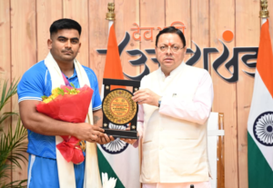 खेल प्रतिभाओं को हरसंभव प्रोत्साहन और विश्वस्तरीय सुविधाएँ उपलब्ध कराना सरकार की प्राथमिकता: मुख्यमंत्री धामी
