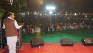 मुख्यमंत्री श्री पुष्कर सिंह धामी ने हिंदू नेशनल कॉलेज में किया रावण दहन